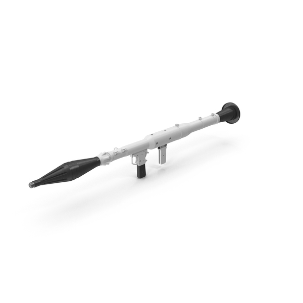 White Rocket Launcher PNG & PSD Images
