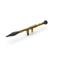 Gold Rocket Launcher PNG & PSD Images