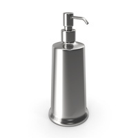 Cone Soap Dispenser Silver PNG & PSD Images