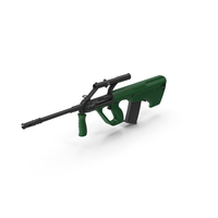 Green Assault Rifle PNG & PSD Images