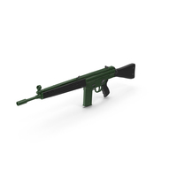 Green Assault Rifle PNG & PSD Images