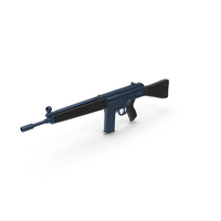 Blue Assault Rifle PNG & PSD Images