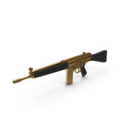 Gold Assault Rifle PNG & PSD Images