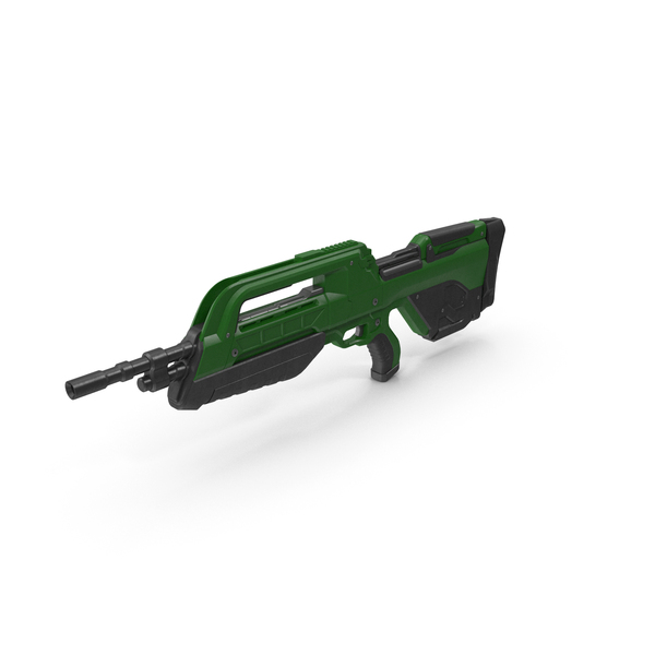 Green Assault Rifle PNG & PSD Images