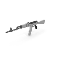 White Assault Rifle PNG & PSD Images