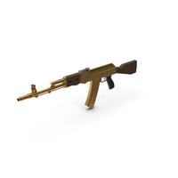 Gold Assault Rifle PNG & PSD Images