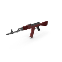 Red Assault Rifle PNG & PSD Images
