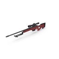 Red Sniper Rifle PNG & PSD Images