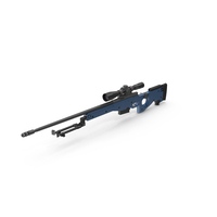 Blue Sniper Rifle PNG & PSD Images