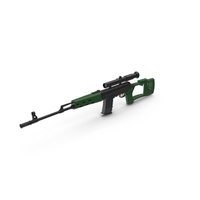 Green Sniper Rifle PNG & PSD Images