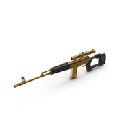 Gold Sniper Rifle PNG & PSD Images