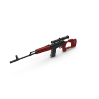 Red Sniper Rifle PNG & PSD Images