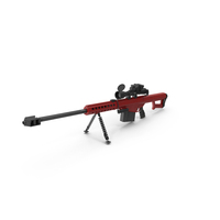 Red Sniper Rifle PNG & PSD Images
