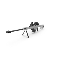 White Sniper Rifle PNG & PSD Images