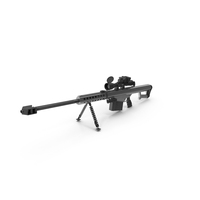 Silver Sniper Rifle PNG & PSD Images