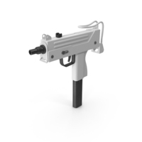 White Submachine Gun PNG & PSD Images