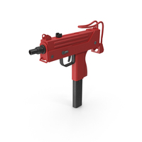 Red Submachine Gun PNG & PSD Images