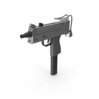 Silver Submachine Gun PNG & PSD Images