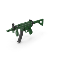 Green Submachine Gun PNG & PSD Images