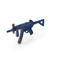 Blue Submachine Gun PNG & PSD Images