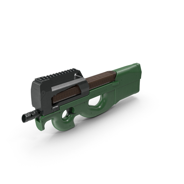 Green Submachine Gun PNG & PSD Images