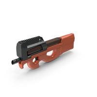 Orange Submachine Gun PNG & PSD Images