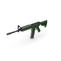 Green And Black Assault Rifle PNG & PSD Images