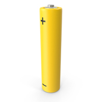 Battery AAA Yellow PNG & PSD Images