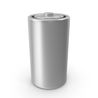 Battery D Silver PNG & PSD Images