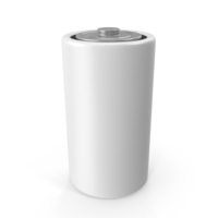 Battery D White PNG & PSD Images