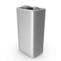 Battery PP3 Silver PNG & PSD Images
