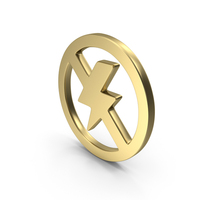 Gold No Power Icon PNG & PSD Images