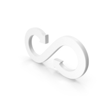 Infinity Shape White PNG & PSD Images