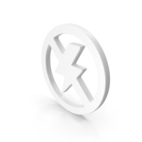 No Power Icon Shape White PNG & PSD Images