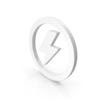 Power Icon Shape White PNG & PSD Images