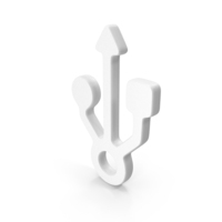 Usb Logo Shape White PNG & PSD Images