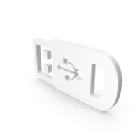 Usb Storage Shape White PNG & PSD Images