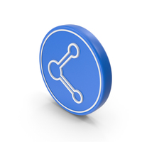 Share Link Web Blue Coin PNG & PSD Images