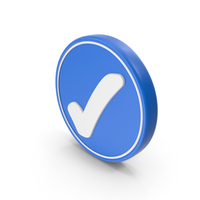 Tick Correct Accept Blue Coin PNG & PSD Images