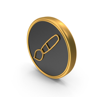 Pain Brush Art Activity Gold Coin PNG & PSD Images