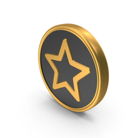 Star Favorite Gold Coin PNG & PSD Images