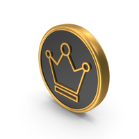 Win Crown Gold Coin PNG & PSD Images