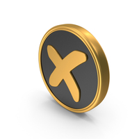 Wrong Mark Reject Gold Coin PNG & PSD Images