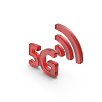 5G Wifi Wireless Internet Network Symbol Glass PNG & PSD Images