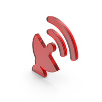 Dish Antenna Icon Glass PNG & PSD Images