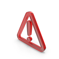 Exclamation Icon Glass PNG & PSD Images