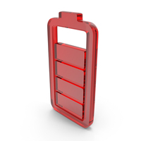 Four Bar 80% Battery Charge Icon Glass PNG & PSD Images