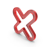 Out Line Mathematics Cross Glass PNG & PSD Images