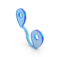 Point to Point Location Icon Glass PNG & PSD Images