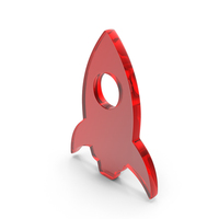 Rocket Icon Glass PNG & PSD Images